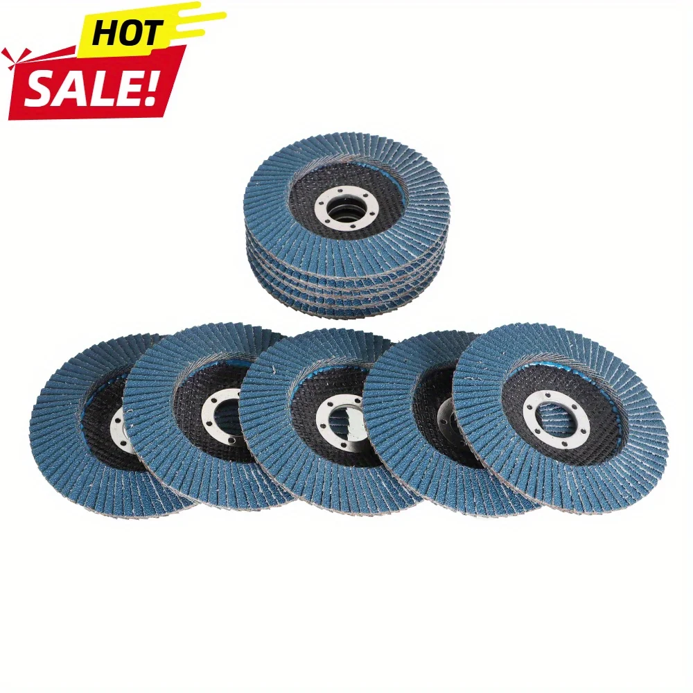 

4.5''x7/8'' Premium Zirconia Flap Disc Sanding Grinding 80 Grit 100 Pcs T29