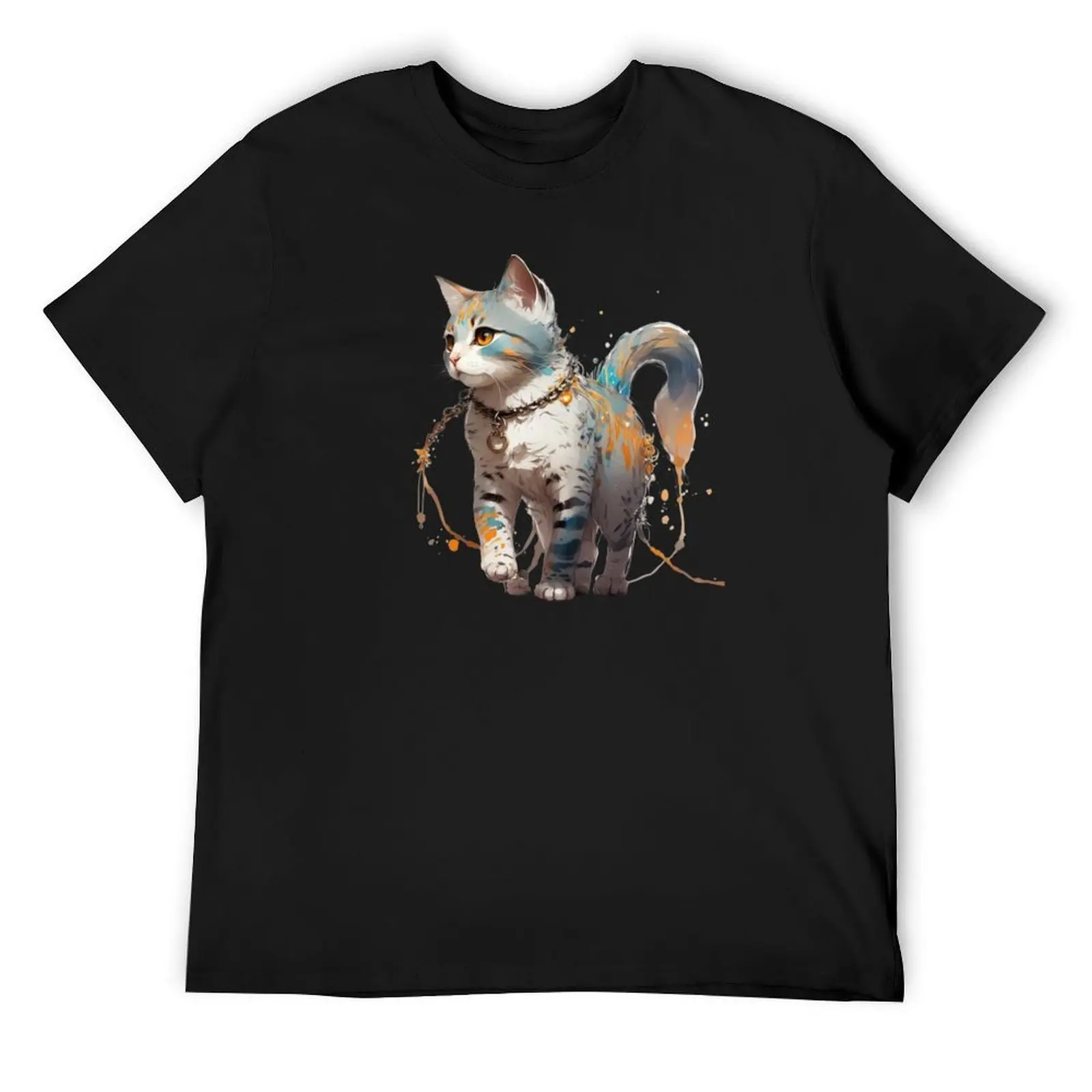 

Cat Cute T-Shirt summer shirt blanks tops summer 2025 t shirts for men