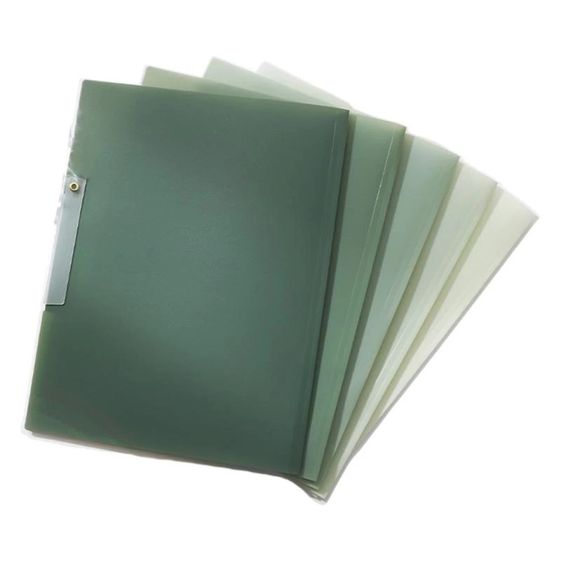 

5pcs Clear Paper File Deleae с папкой с вращающейся зажимом презентации.