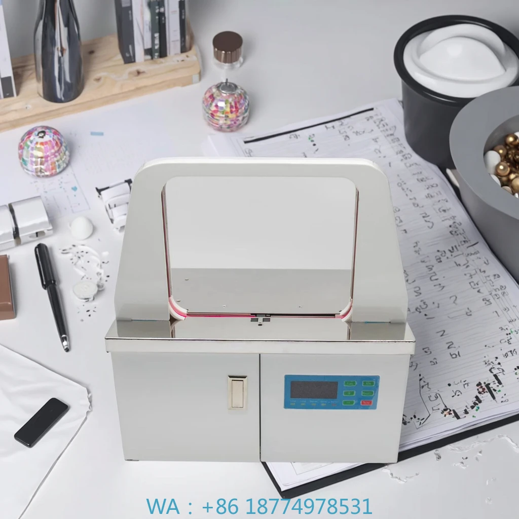 Bundling & Vegetable Banding Currency Binders Automatic 12mm Heat Sealing Opp Tape Strapping Machine for Banknote