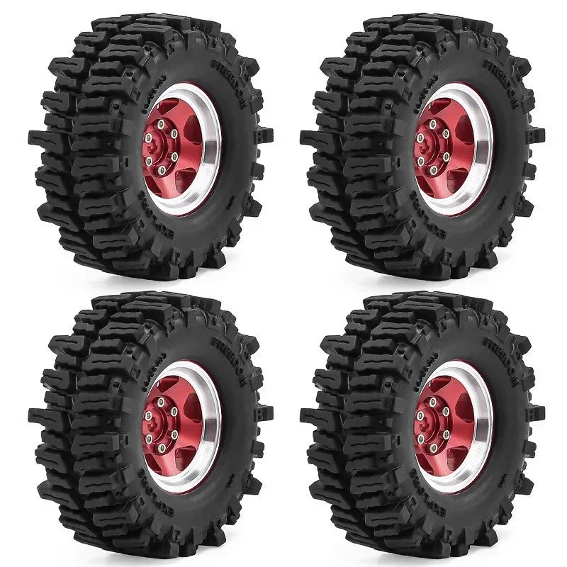 

1.3 Beadlock Wheels and Tires for RC Crawler Car 1/18 TRX4M FCX18,1/24 SCX24 FCX24,RC Truck Wheels and Tires