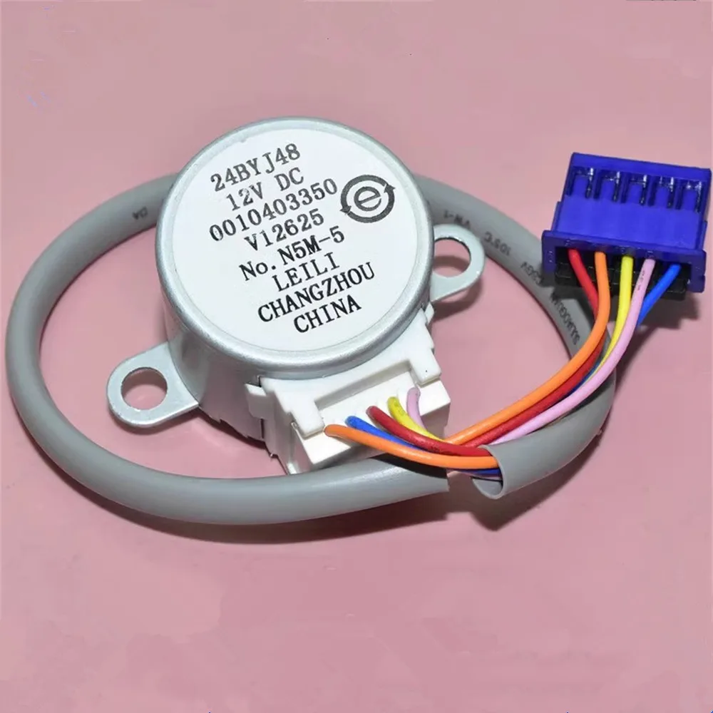 มอเตอร์พัดลมแบบแกว่งสำหรับเครื่องปรับอากาศ Haier 24BYJ48แบบกวาดและนำทางมอเตอร์ซิงโครนัส0010403350