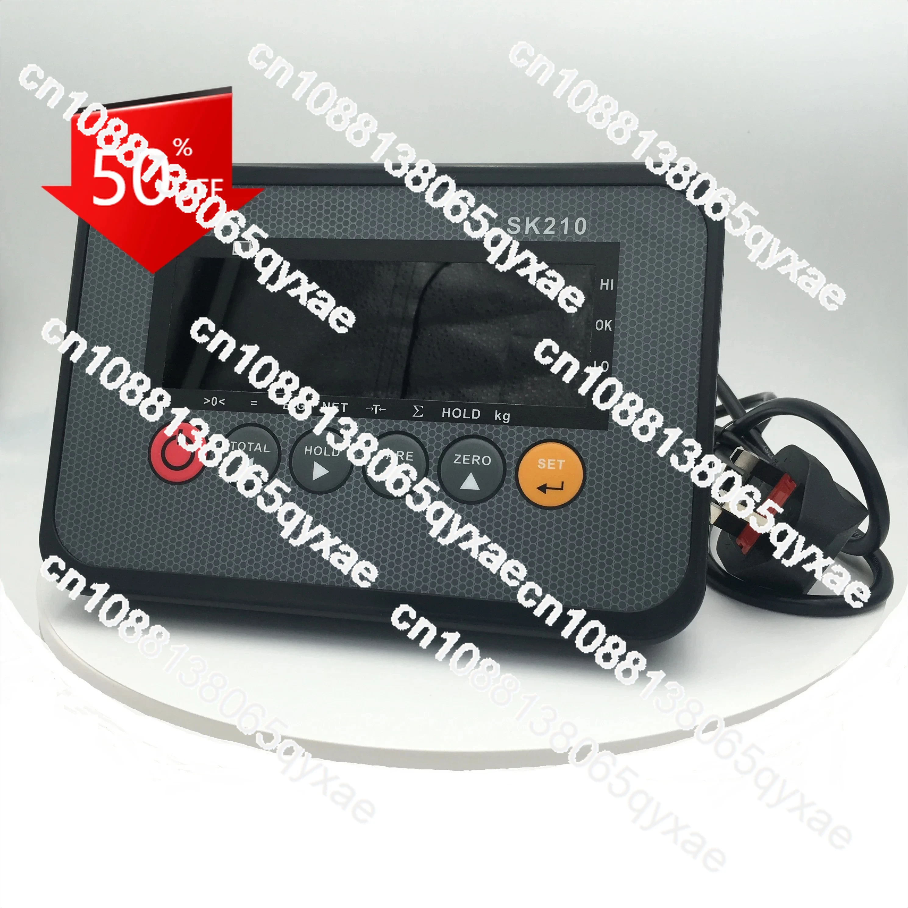 

6-digit LCD Backlight SK210 Digital Weighing Indicator Automatic Measure Platform Scale Load Cell Weighing Indicator