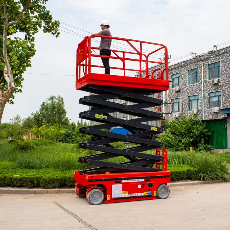 

Battery Electric Mini Manlift Elevator Work Lift Platform Hydraulic Indoor Scissor Lifts
