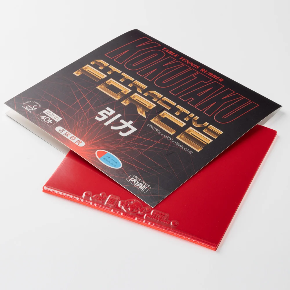 KOKUTAKU ATTRACTIVE FORCE PRO Table Tennis Rubber Blue Sponge PLATINUM GOLD Sticky Offensive Ping Pong Rubber Sheet