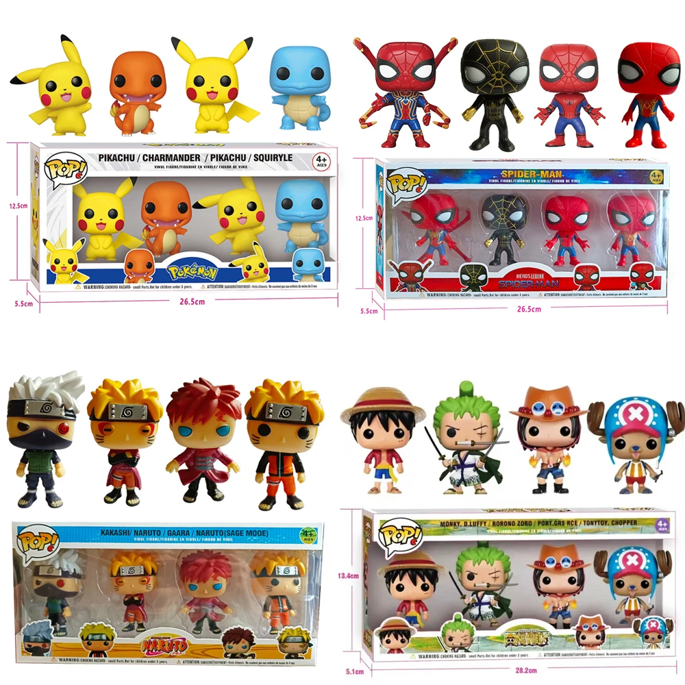 FUNKO POP Spider-Man NO WAY HOME Figure The Avengers Night monkey Naruto One Piece Figurine Action Collected Model Toys Gift