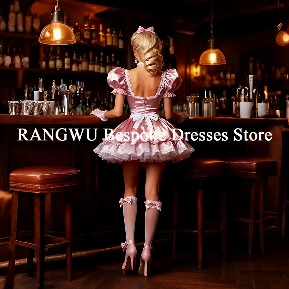 فساتين حفلة موسيقية قصيرة وردية لطيفة 2026 فستان كوكتيل صغير أنيق زي تنكري فستان عيد ميلاد Withy فستان خادمة كوكتيل