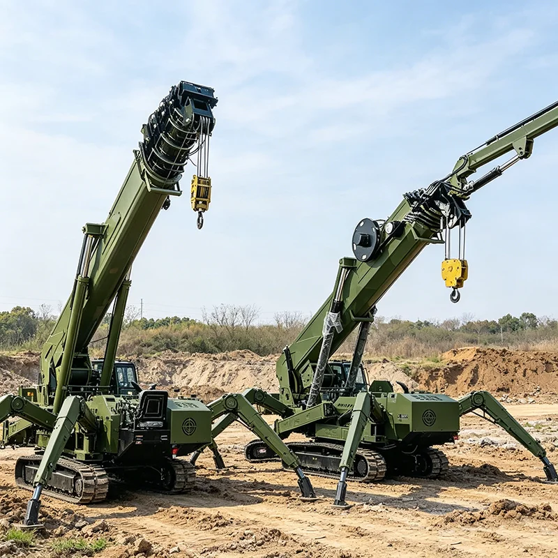 Spider Crawler Lifting Crane Compact Construction Hoist Crane flexible turning for interior decoration and material handling