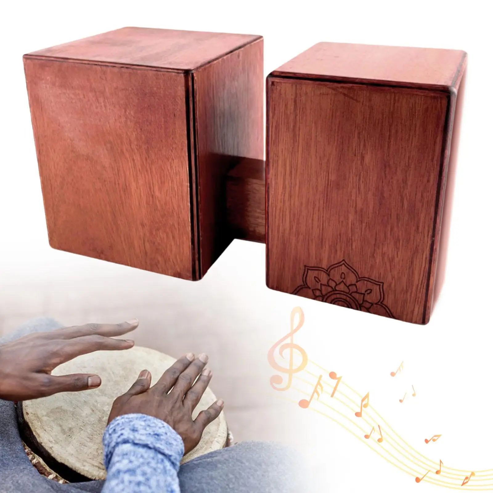 

Премиальный деревянный бонго-барабан, небольшой портативный ударный инструмент для опытных игроков, для использования в помещении и на улице