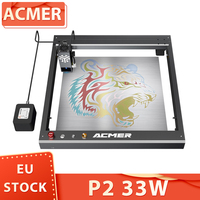 ACMER P2 33W Laser Cutter Engraving at 30000mm/min Ultra-silent Auto Air Assist 0.01mm Engraving Accuracy App Control 420*400mm