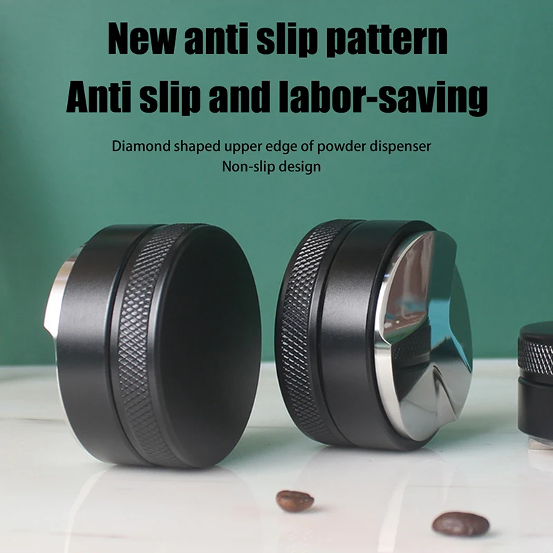 Coffee Distributor Espresso Distribution Tool/Leveler 3 Angled Slopes Adjustable Palm Tamper Fits 51/53/58mm Portafilter 1PC