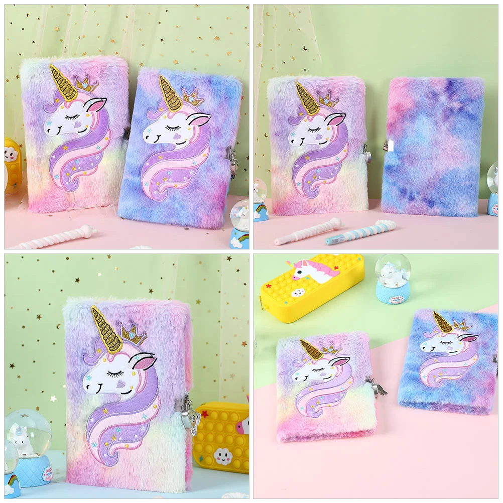 Notepad Diary with Lock Notepads Notebook for Kids Creative Unicorns Notebooks