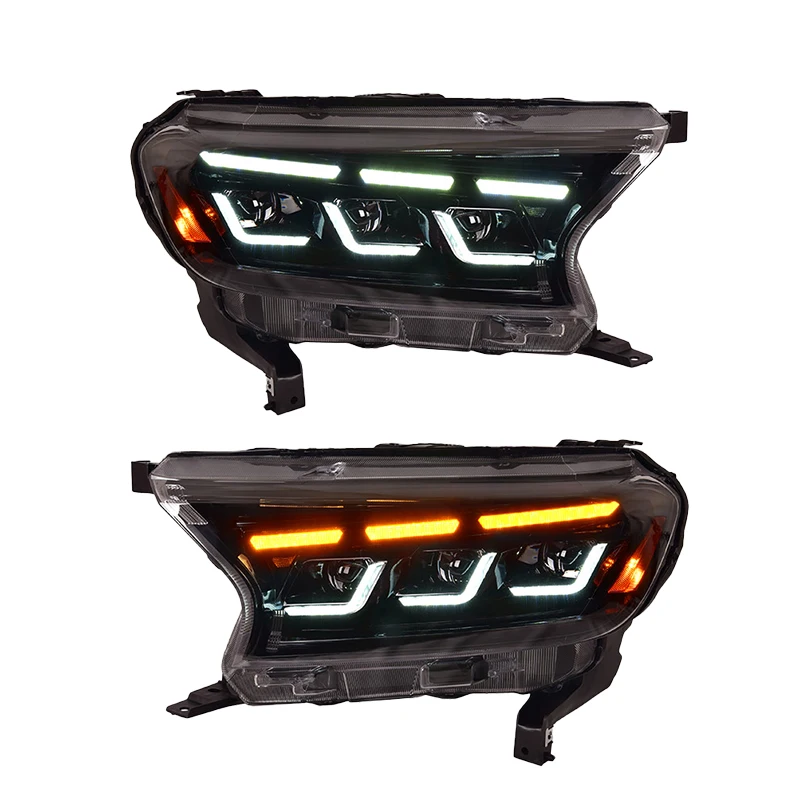 

For Ford Ranger Everest T8 2016-2020 LED Headlights Upgrade Front Head Light Head Lamps With DRL Car Accessories