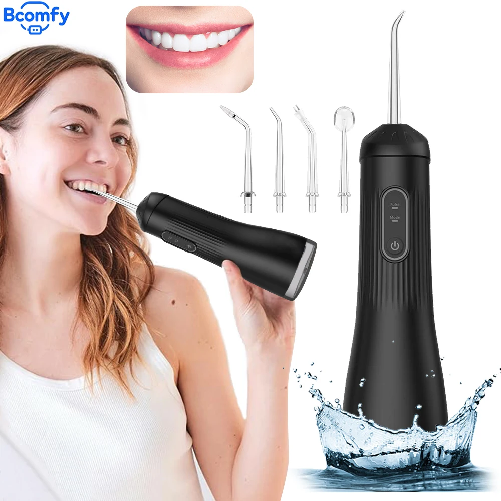 

Ирригатор для полости рта, 260 мл, водная ирригация, водостойкая перезаряжаемая стоматологическая струя воды, 3 режима очистки, очиститель зубов