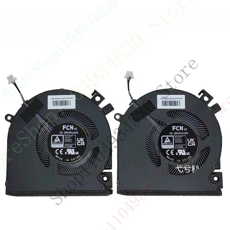 HC Совершенно новый оригинальный сменный совместимый охлаждающий вентилятор для процессора + графического процессора, подходящий для Shenzhou God of War S8D6 QNLXS01 Thor 911X Hun