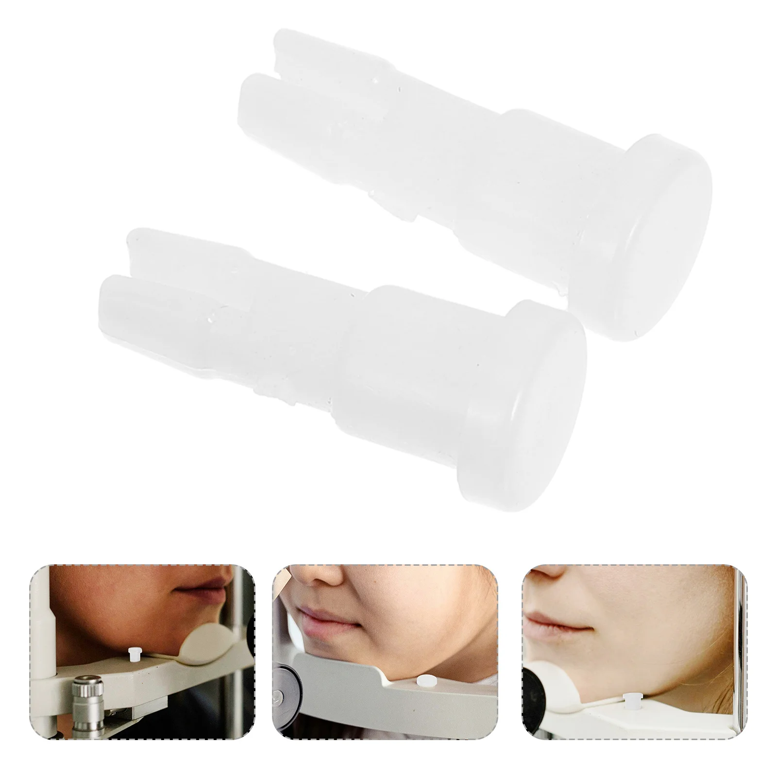 1 Pair Plastic Chin Rest Paper Pin Smooth Edge For Optometry Equipment Sanitary Safety Use Optical Accessories Teaching
