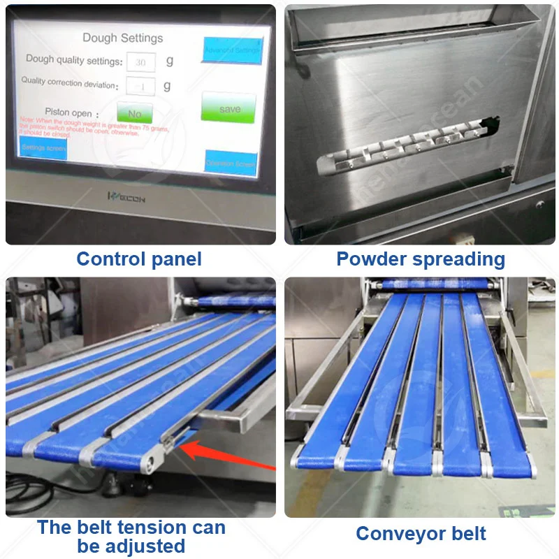 Automatic Dough Split Rolling Machine, Round Dough Making Machine, Dough Split Rolling Machine For Sale view 3