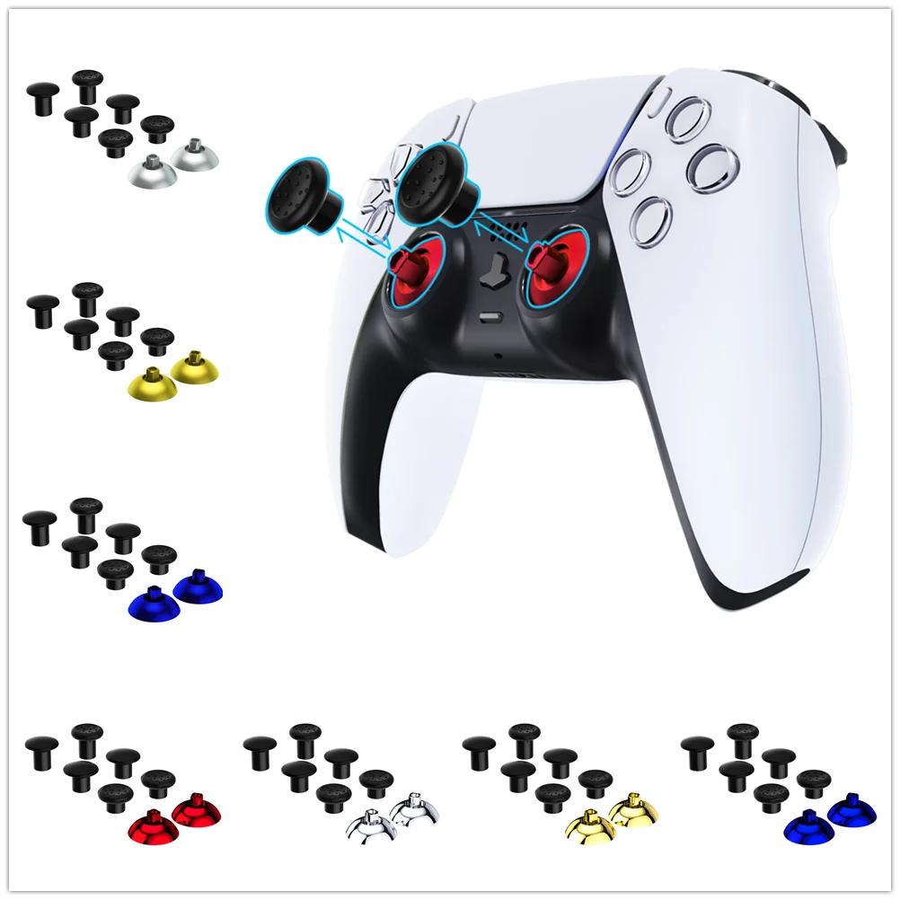 Wymienny joystick eXtremeRate z 3 uchwytami Regulowany joystick do kontrolera PS5, do kontrolera PS4 wszystkich modeli