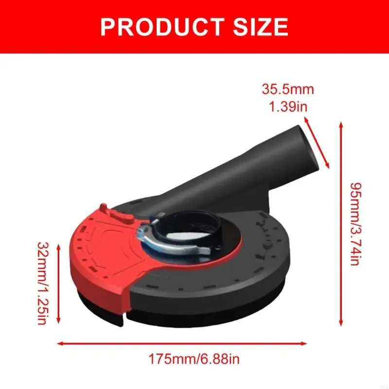 U0DF Efficace Efficient Guard Collection Contrôle confinement Shroud pour les broyeurs d