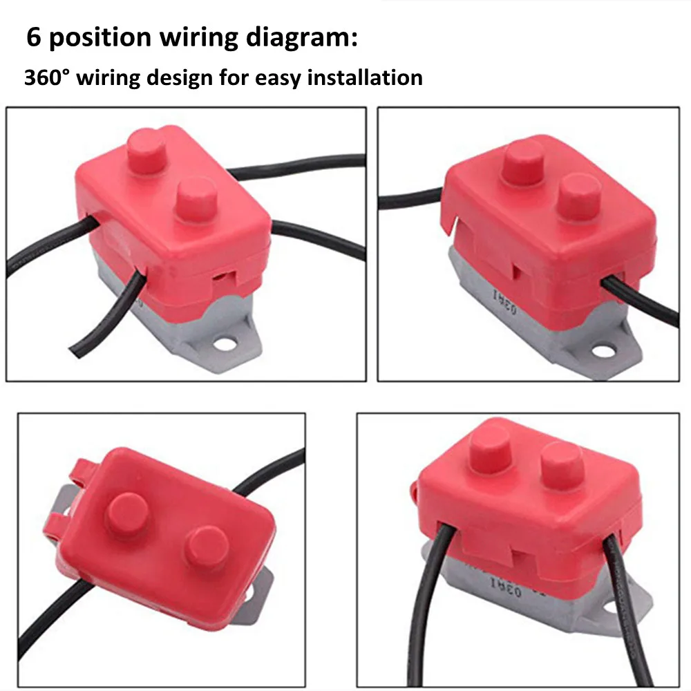 12V przerywacz i pokrywa podwójna bateria bezpiecznik automatyczny Reset samochodu zabezpieczenie nadprądowe Protector zabezpieczenie przed