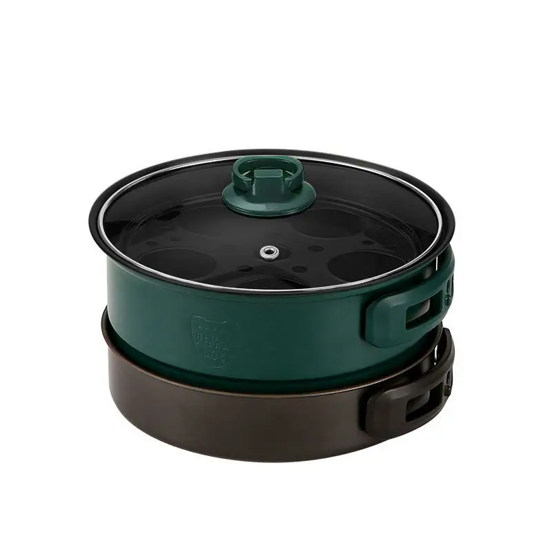 Portable combination pot, travel split electric hot pot cooking and frying integrated pot