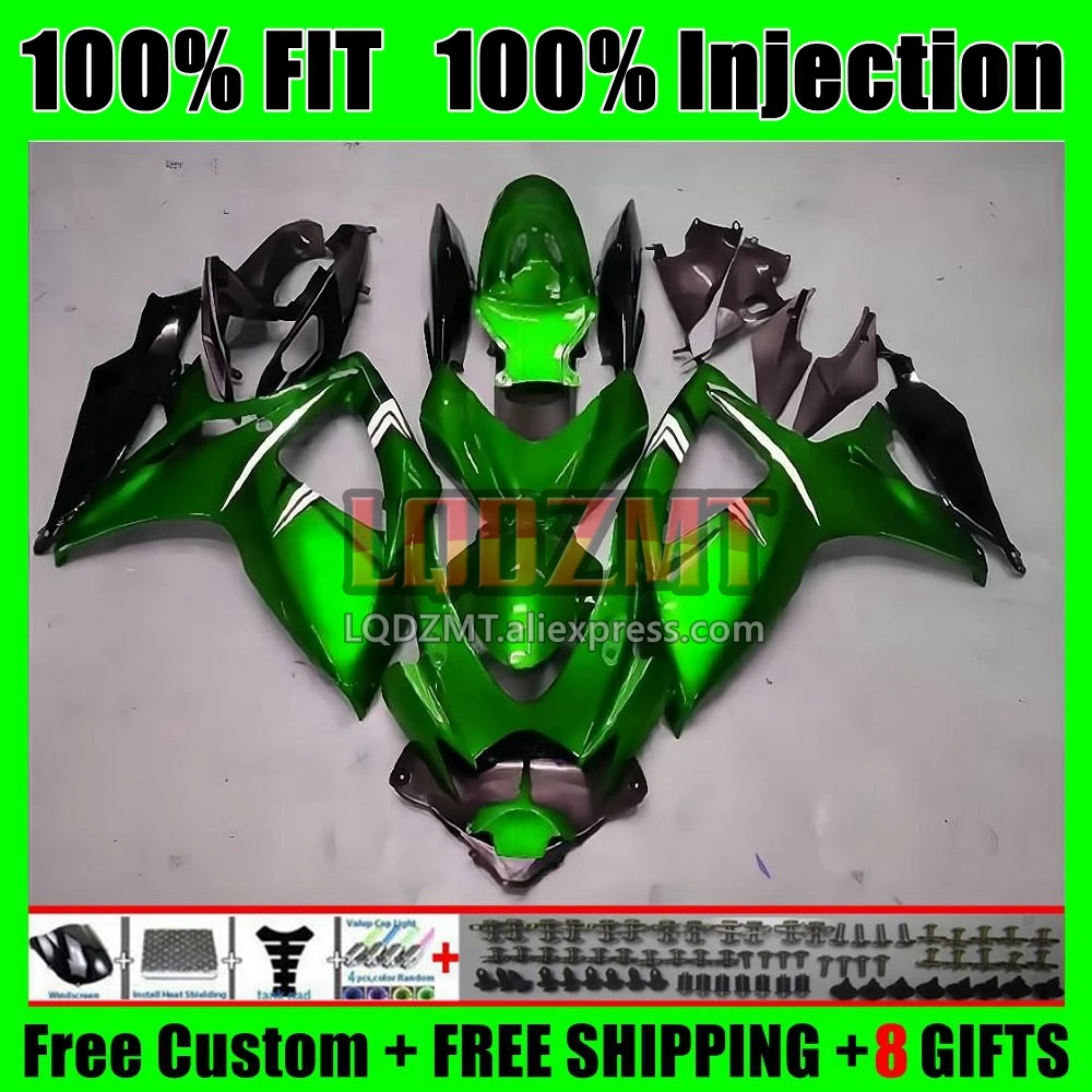 Injection Body For SUZUKI GSXR600 K6 GSXR750 GSXR 600 750 4No.28 GSX R750 GSXR-750 06 07 GSX-R600 2006 2007 Fairing Glossy green