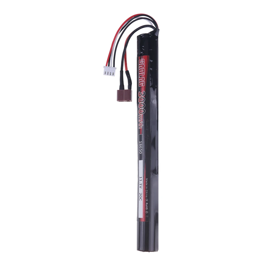 RC LiPO battery 11.1V 3000MAH AKKU Mini Airsoft Gun Battery 3S 18650 RC model Battery With Tamiya/SM Plug high capacity battery