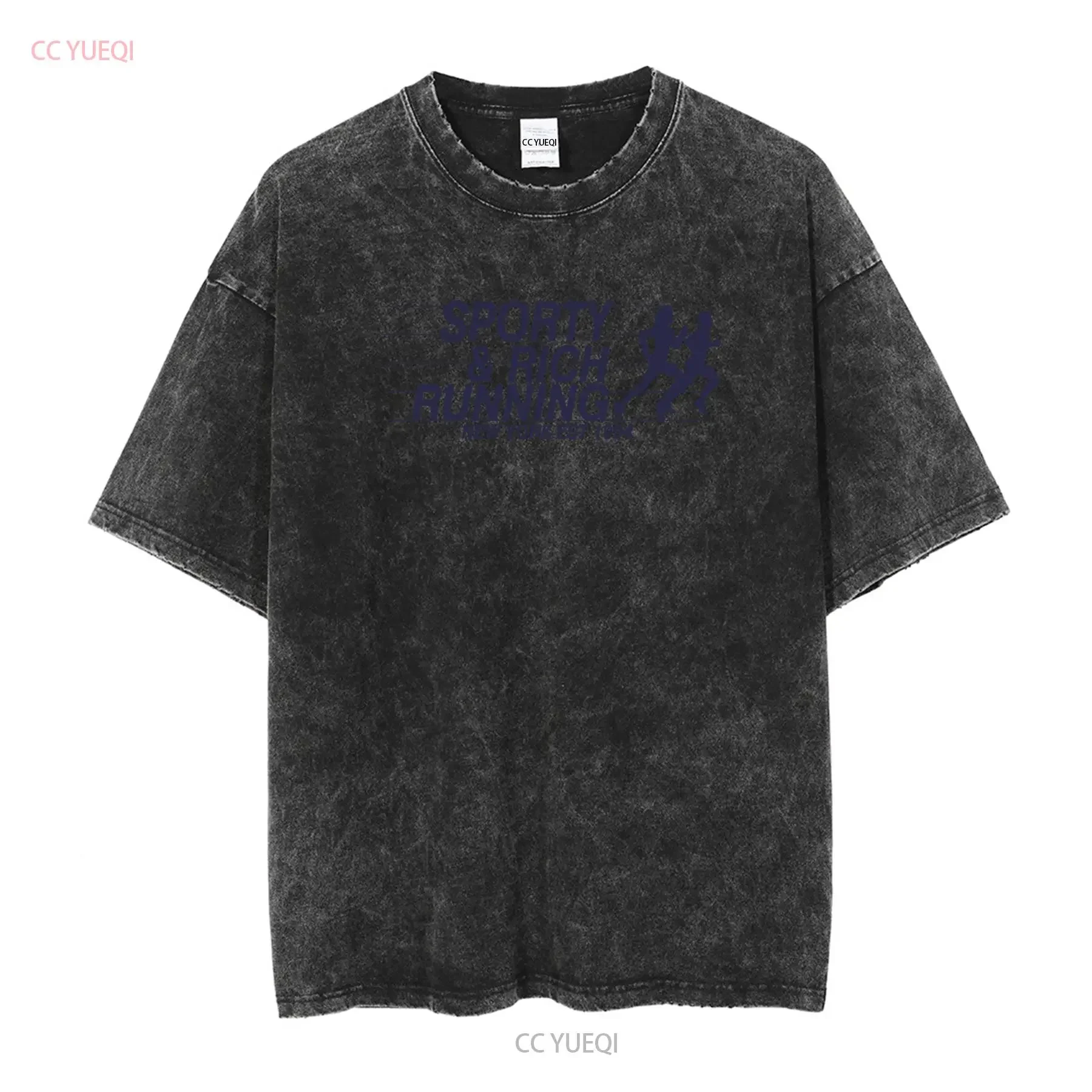 Sporty Rich T Shirt New York Running Club Est 1994 Double Sided White Purple L long or short sleeves vintage Washed