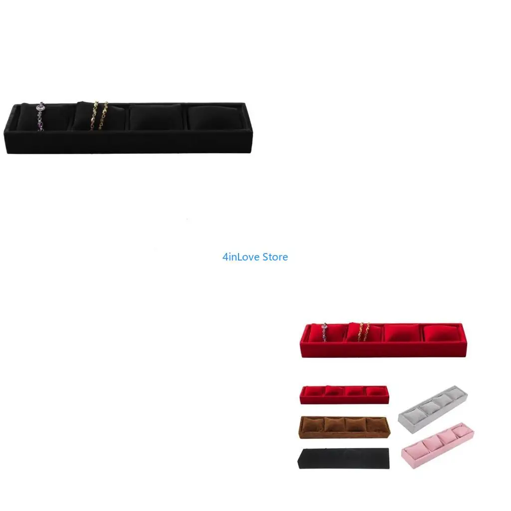 

T4MD Versatile Jewelry Holder Stylish Watch Storage Holder 4 Grids Bracelet Organizers Watch Case Suitable for Any Occasion