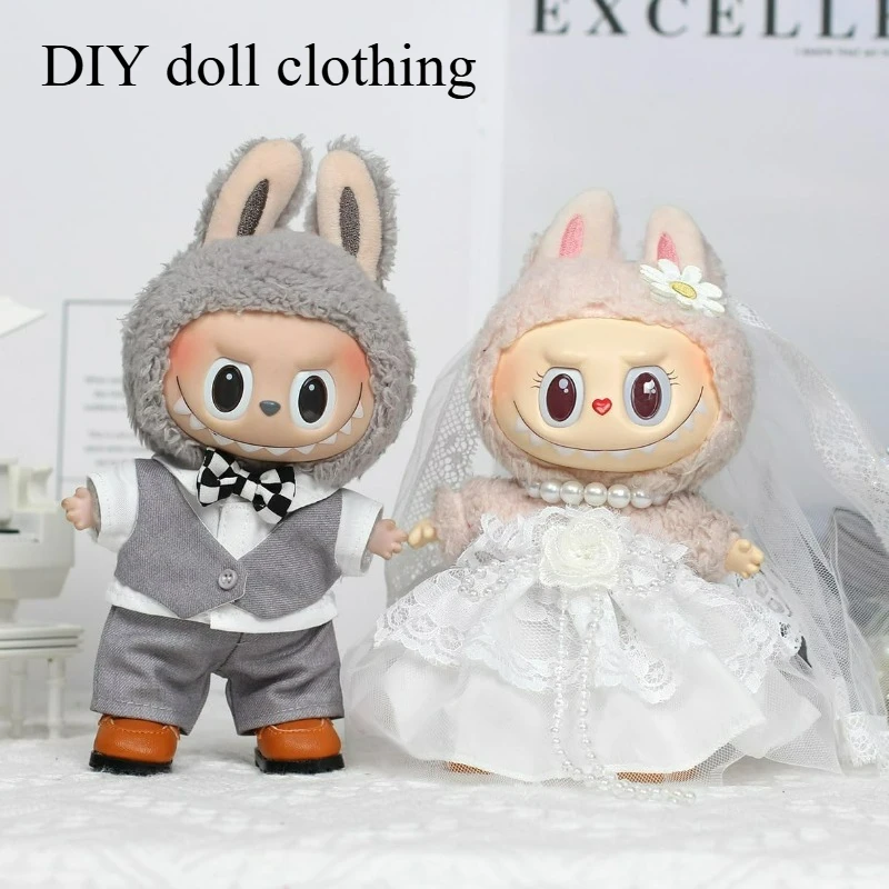 

2025 New Clothes for Labubu Outfit– Cute Couple Outfit for Labubu Wedding-Themed Costume Handmade Clothes for Figure