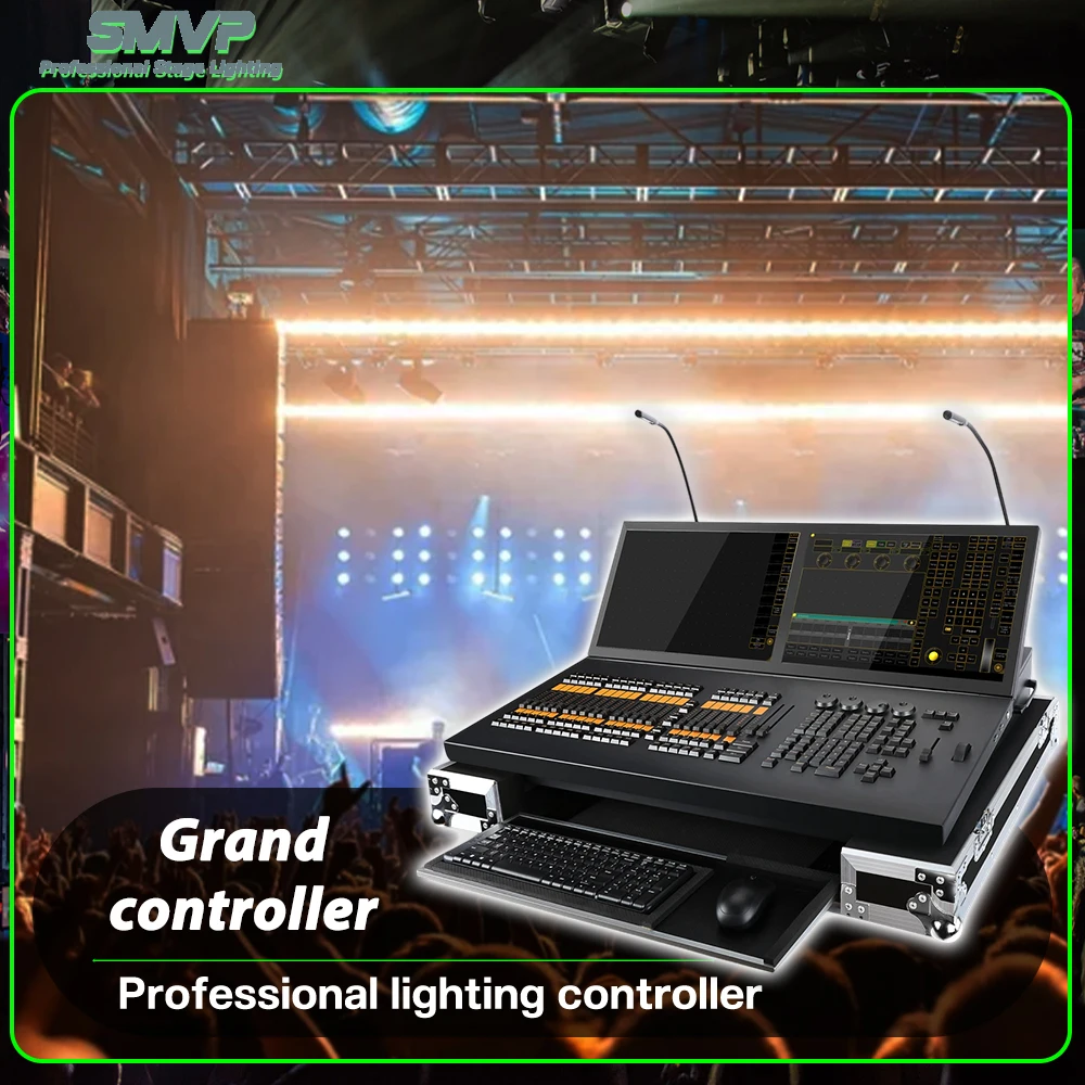 

Новый контроллер сценического освещения консоли Black Horse DMX512 с кейсом для Dj Disco, свадебной вечеринки, бара