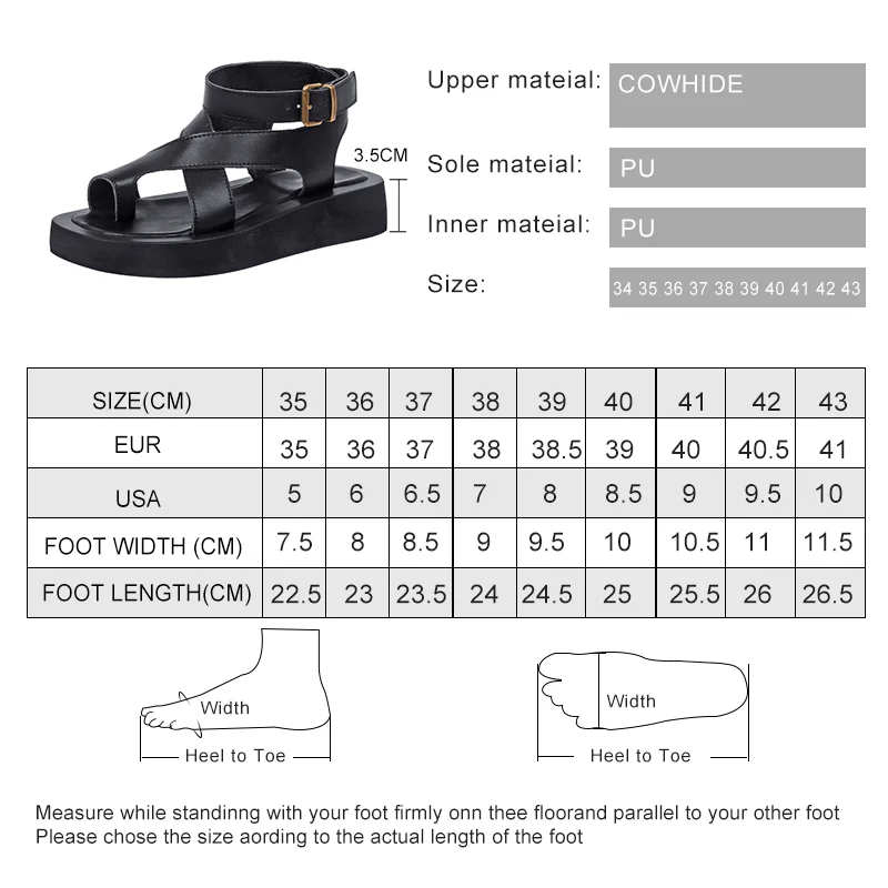 Sandals Women Summer 2024 New Clip Toe Sandals Ladies Genuine Leather Fashion Roman Women Shoes Sandals