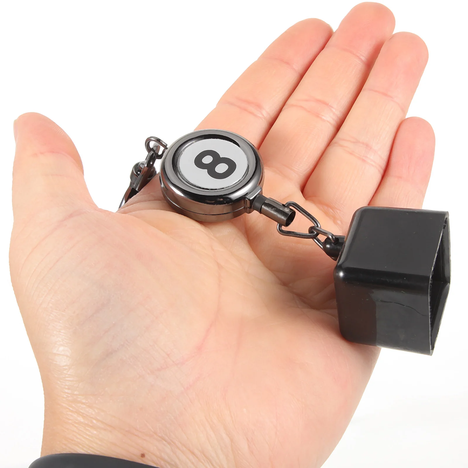 

Premium Billiard Chalk Holder Pocket Strong Black Nickel Coating Retractable Design Ideal for Pool Cue Accessories on The Go