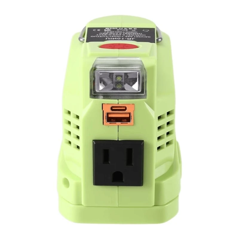 AA87 Outdoor Power Inverter For Ryobi Battery Adapter For Charging Durations Camping And Outdoor Work- US Plug Included