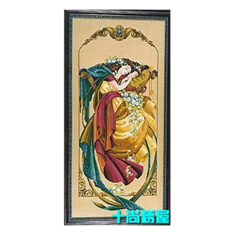 Cross-stitch kit DIY embroidery toolkit Optional printed patterns Handmade cross points kit Saga Fairy