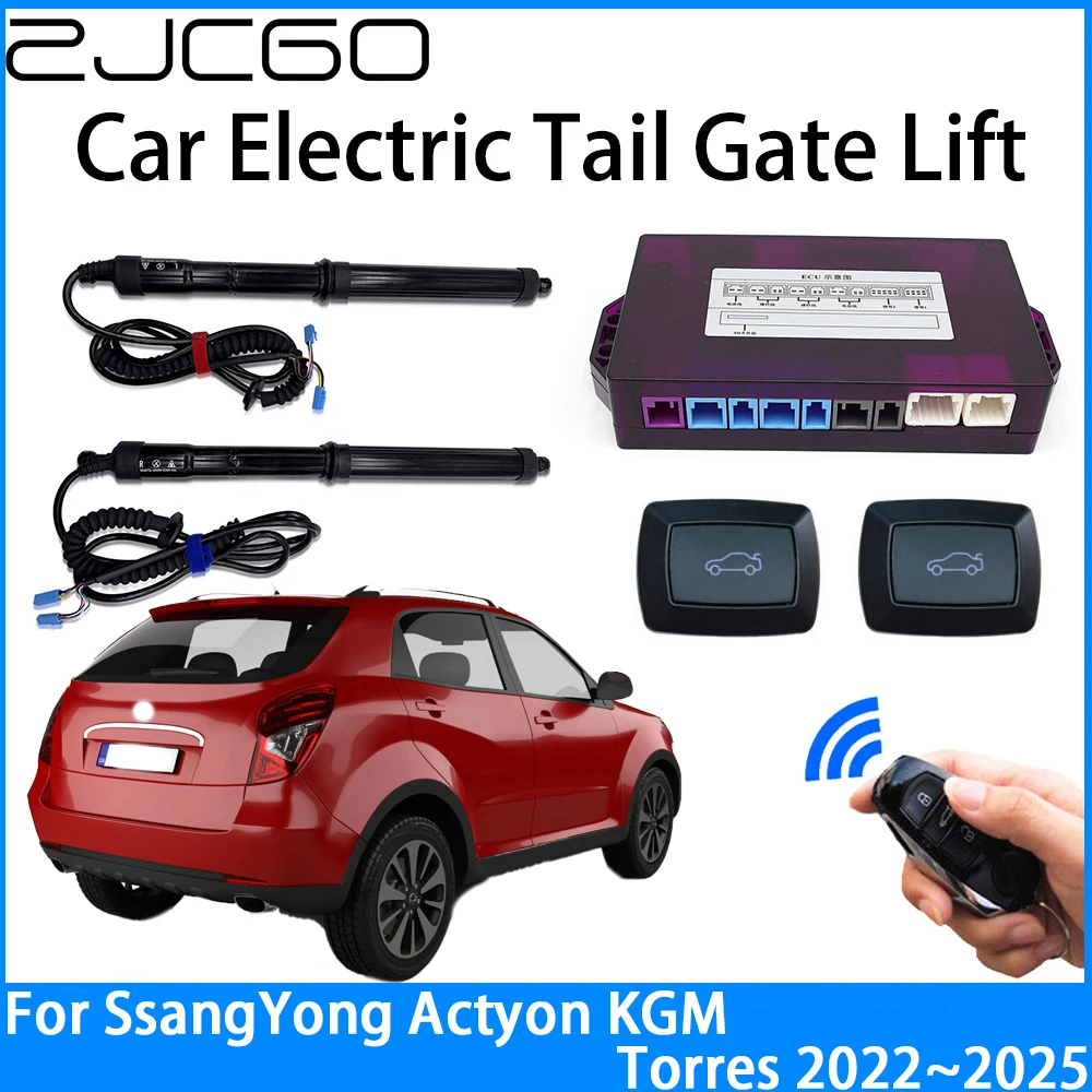 

ZJCGO Car Power Trunk Electric Suction Tailgate Intelligent Tail Gate Lift Strut For SsangYong Actyon KGM Torres 2022~2025