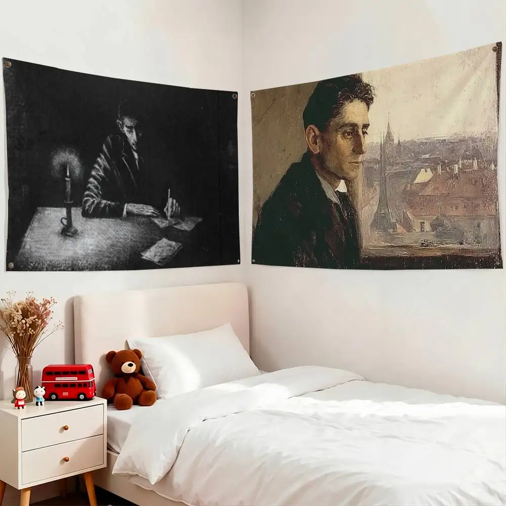 Abstract Surreal F-Franz Kafka Flags Wall Hanging Tapestry Outdoor Garage Room Decorative flag Background Blanket