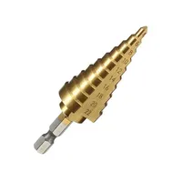 Step Drill Bit Set 4-22mm Hex Shank Titanium Coated Hole Cutter for Cordless Drilling Tool Pagoda