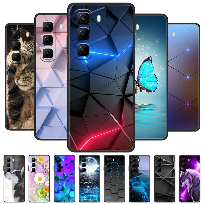 For Infinix Hot 50 Pro 4G Case X6881 Cool Painted Silicone Soft TPU Funda Cases For Infinix Hot 50 Pro Plus Pro+ X6880 Cover
