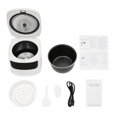 2L Smart Riskokare Dubbelskiktskokare Aluminiumtank Med 10 Kulinariska Menyer Pekskärmskontroll För Hemkök 9 best sales smarta apparater - №4