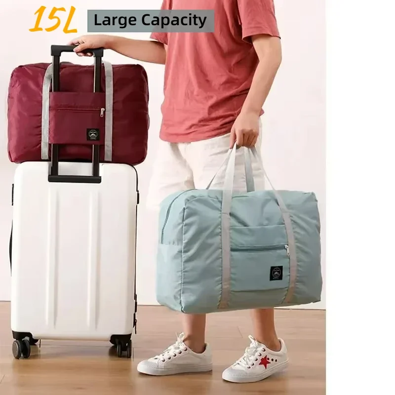 Foldable Travel Bag for Women and Men Lightweight Large Capacity Sports Weekend Trip for Airlines Suitcases and Travel Bags