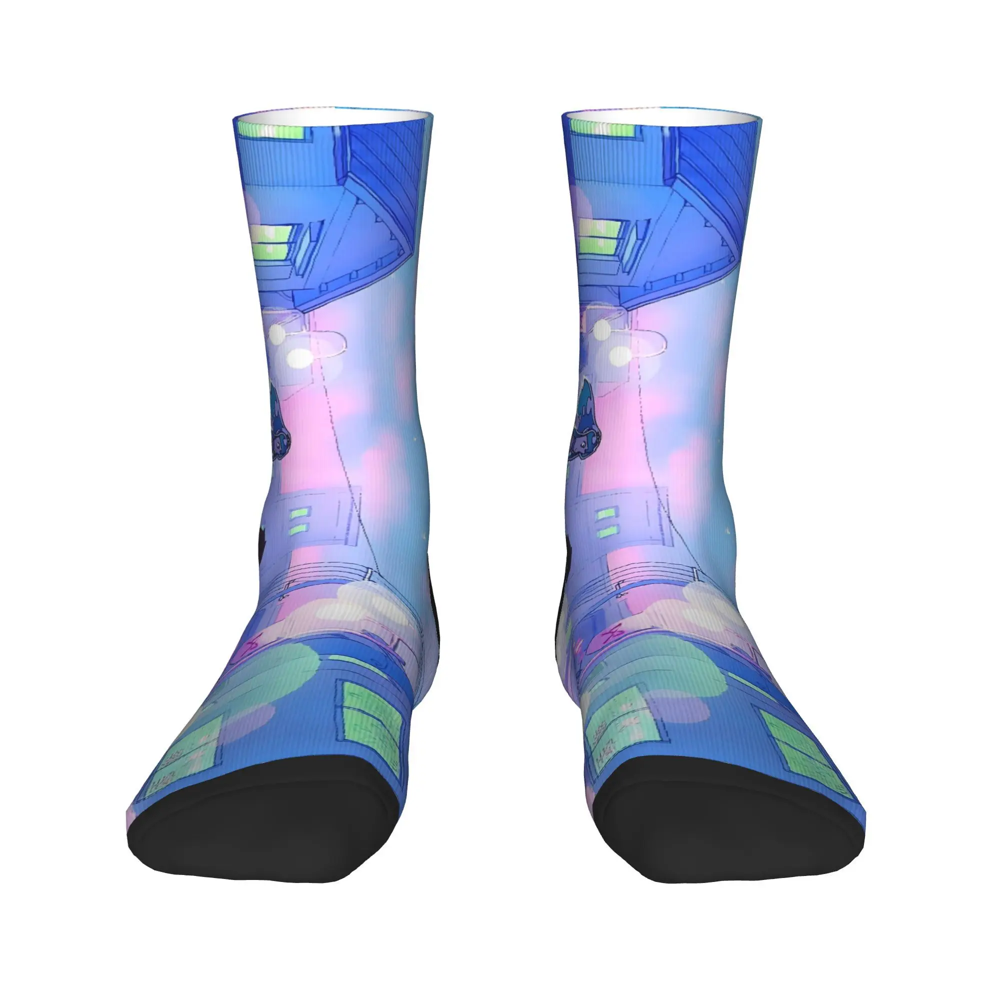 جوارب Goth Lum Urusei Yatsura نمط الترفيه الجوارب الشتوية عدم الانزلاق الجوارب الرجال سكيت جودة الجوارب