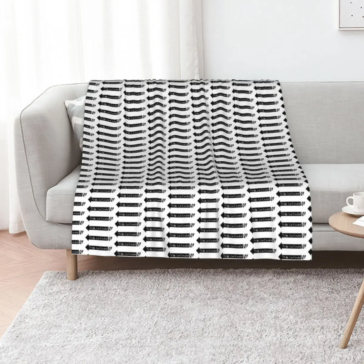 To Be Continued Throw Blanket Soft bed plaid Decorative Sofa Summer Beddings Decorative Sofas funny gift Blankets