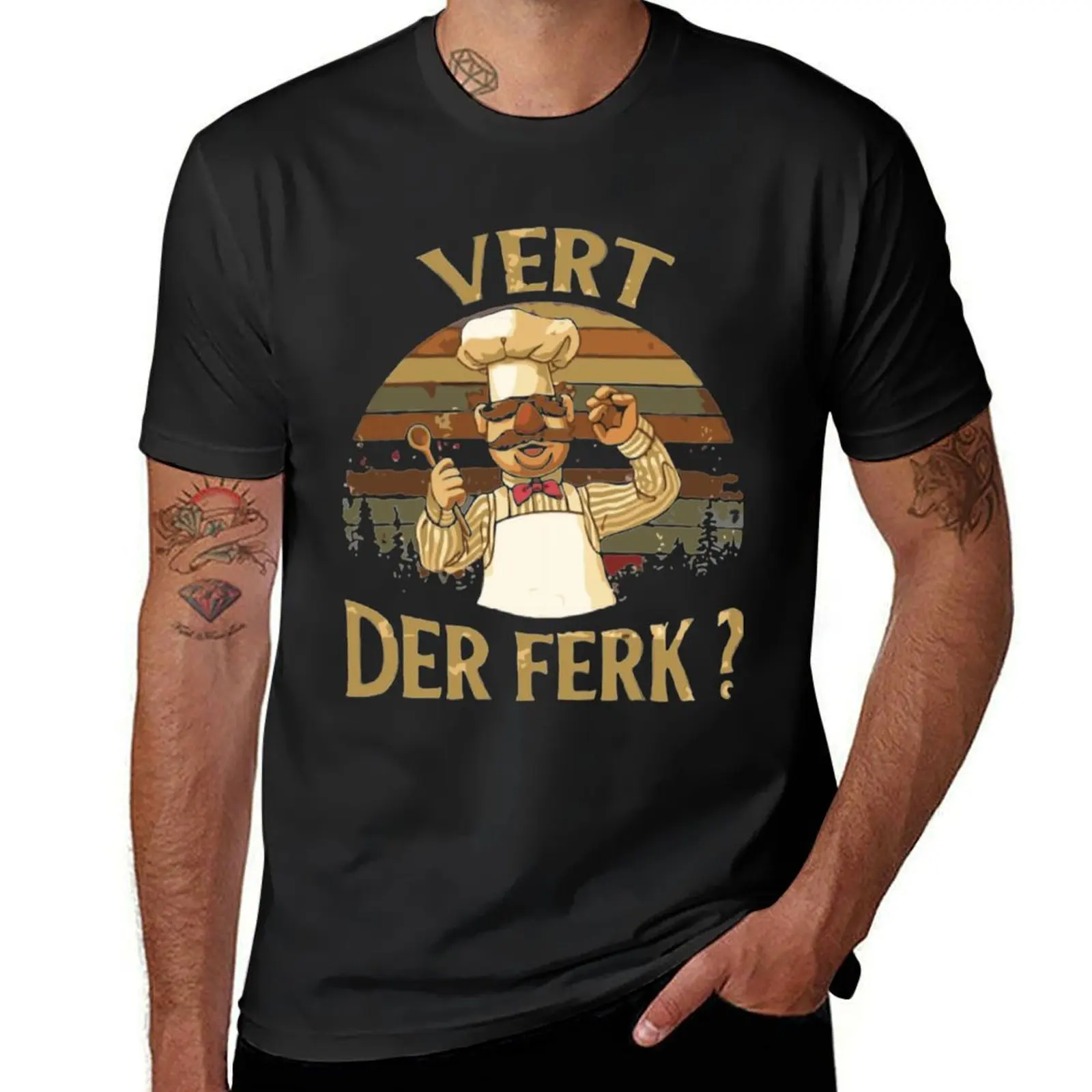 

Vert Der Ferk T-Shirt plain blacks rapper graphic tees fashion shirts t shirt men 100℅ cotton