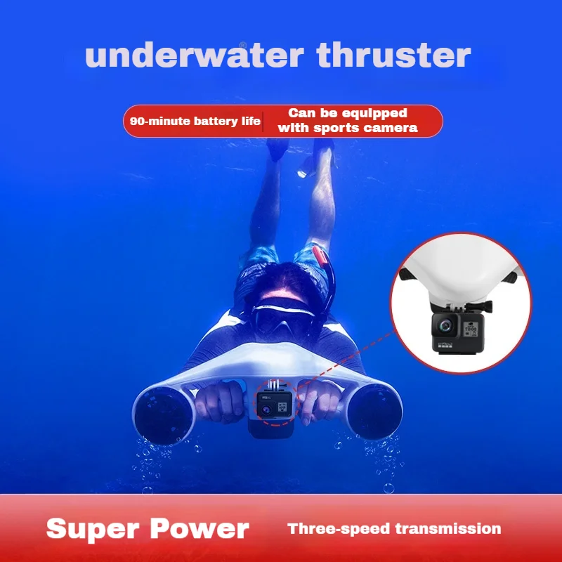 Electric Underwater Sea Scooter Speed Propeller Diving Snorkeling Swimming Pool Scuba Diving Thruster Equipment Water Party