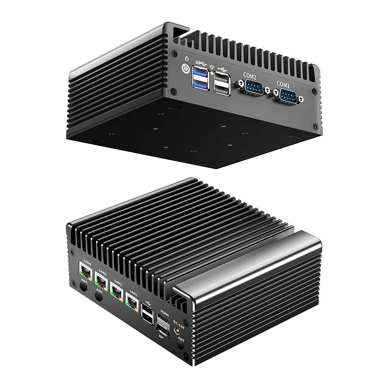 토포튼 팬리스 방화벽 미니 PC 인텔 코어 i3 N305 N100 DDR5 2xM.2 NVMe 4x i226-V 2.5G LAN 8xUSB 산업용 컴퓨터 NAS 서버 썸네일 5