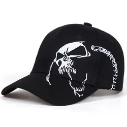 Baseball Cap High Quality Personality Skull Embroidery Fashion Male and Female Couples outdoor Sports Cap Shade Hat