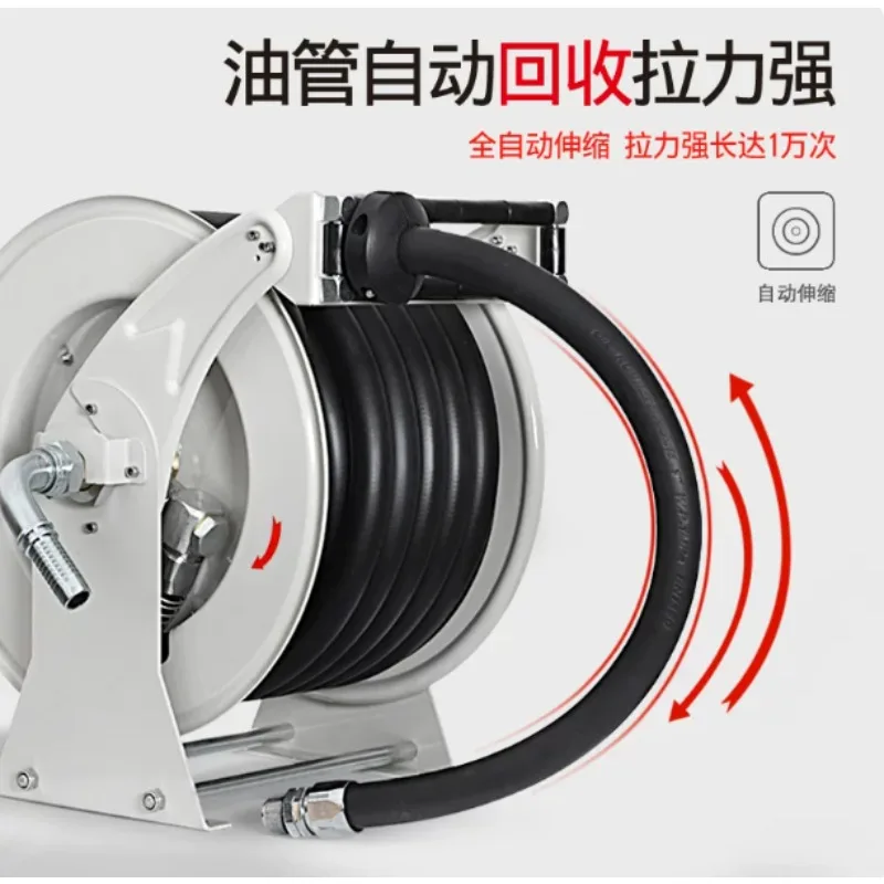 Tanker Hose Reel · Automatic Retractable Design · Heavy Duty, For Fuel Refueling, Liquid Spraying Industrial Operation