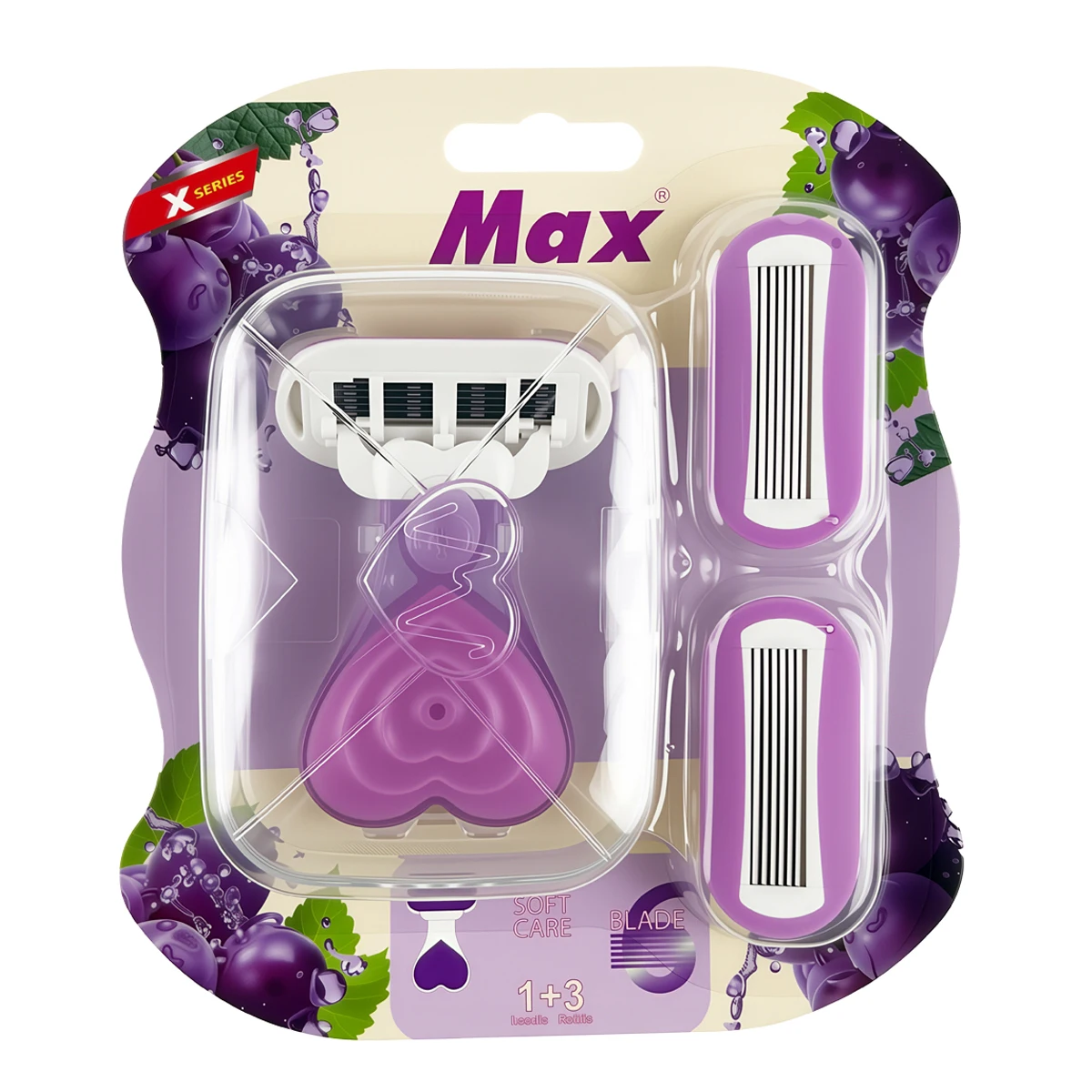 Mini Razor For Women 1 Handle 3 Blade Refills Body Hair Remove Razor High Quality Bikini Razor
