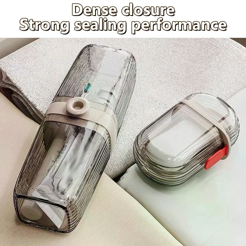 2PCS/Set Portable Toothbrush Storage Box Plastic Soap Case For Travel Container Dish Tray Toiletry Set Travel Supplies